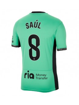 Moški Nogometna dresi replika Atletico Madrid Saul Niguez #8 Tretji 2023-24 Kratek rokav